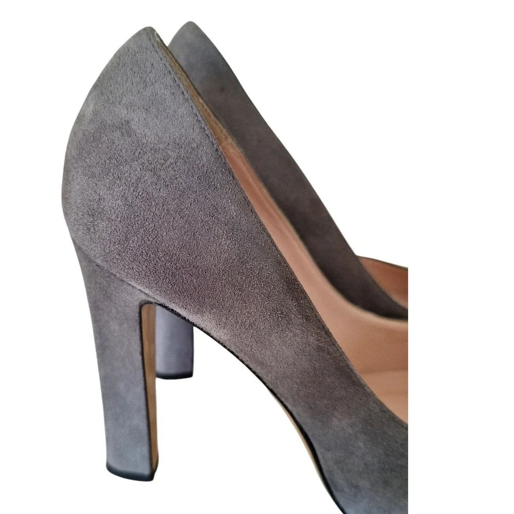 Kate Spade Pumps  Gray Suede‎ Heels Platform Stiletto 7.5